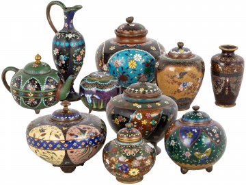 Group of Japanese Cloisonné
